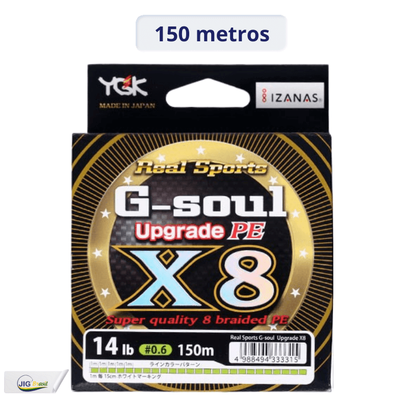 Linha de Multifilamento YGK G-Soul Upgrade PE X8 - 200 ou 150 metros= FRETE GRÁTIS - Jig Brasil