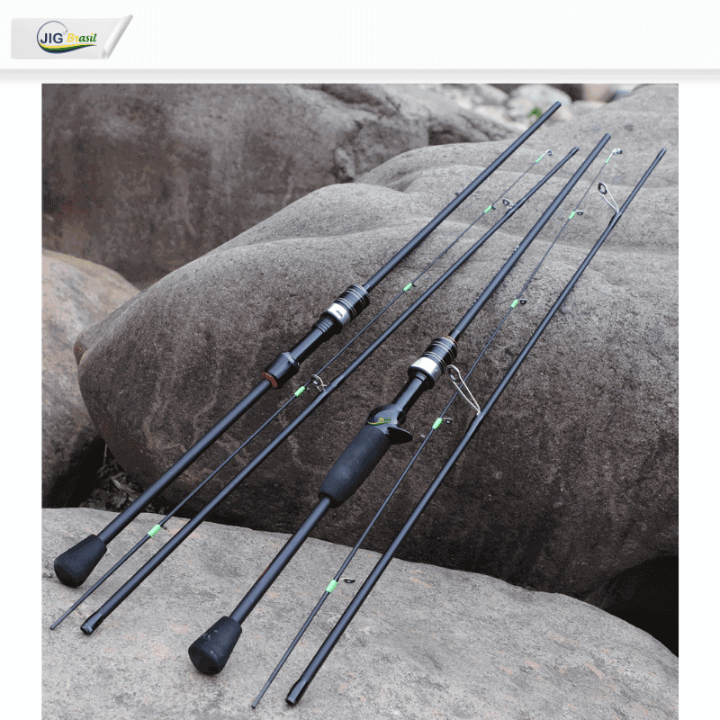 Vara de Pesca Ultra-Light em Fibra de Carbono 1.8metros FRETE GRÁTIS - Jig Brasil