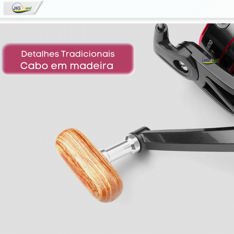 Molinete GB 6000 com 10K de Drag Carretel de Alumínio FRETE GRÁTIS - Jig Brasil