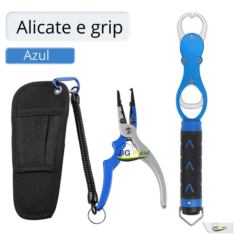 Kit Alicate & Grip de Liga de Alumínio FRETE GRÁTIS - Jig Brasil