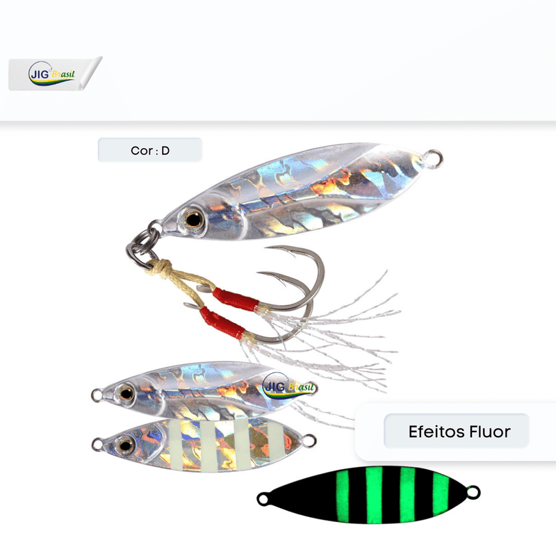 Micro Jig/ Baratinha 18g 28g e 38g FRETE GRÁTIS - Jig Brasil