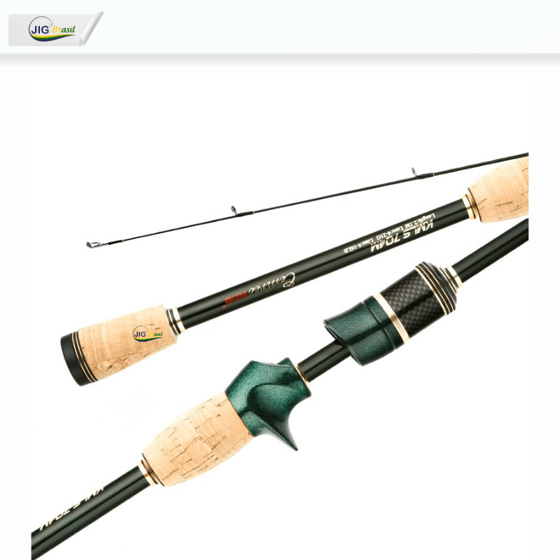 Vara de Pesca de Fibra de Carbono 1.8m, 2.10 e 2.40 Metros FRETE GRÁTIS - Jig Brasil