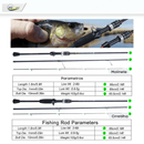 Vara de Pesca Ultra-Light em Fibra de Carbono 1.8metros FRETE GRÁTIS - Jig Brasil