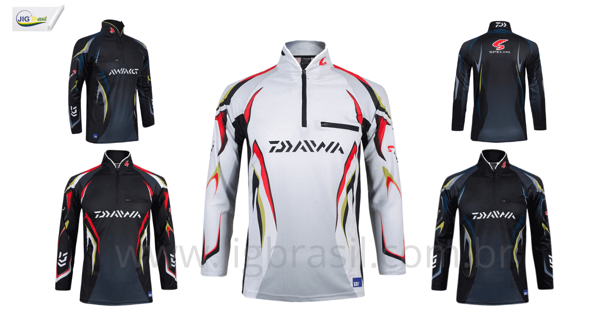 Camisa de Pesca Com Proteção UV 50% FRETE GRÁTIS - Jig Brasil
