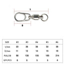 Snap com Girador de Alta Rotação em Aço Inoxidável até 214 libras FRETE GRÁTIS - Jig Brasil