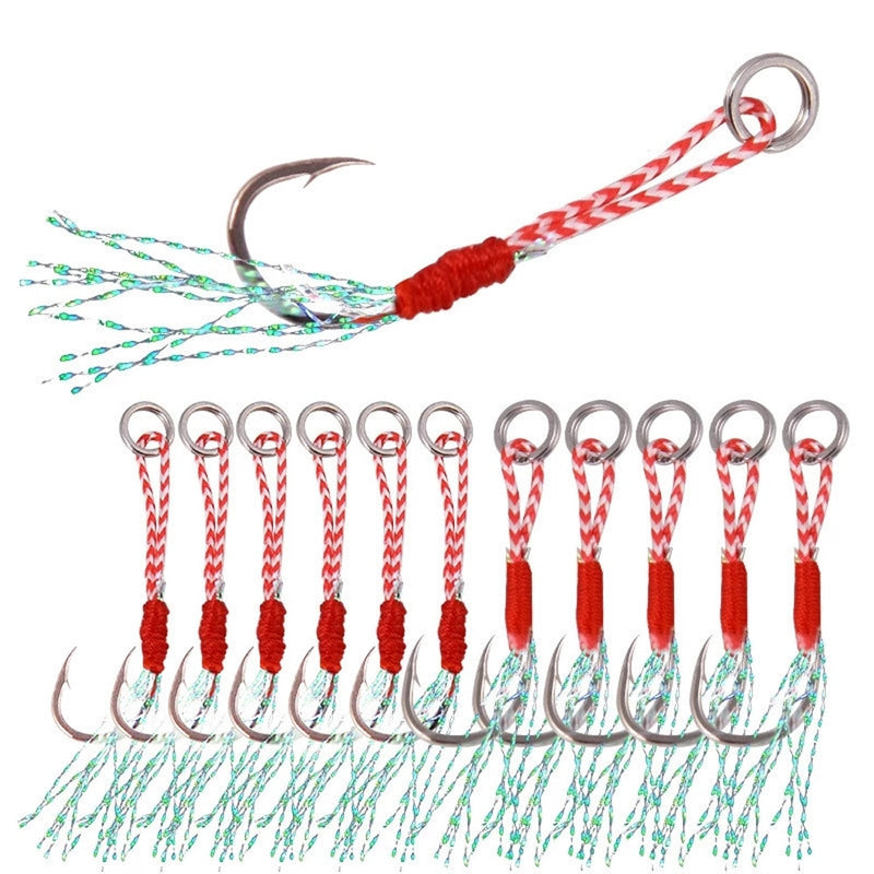 Assist. Hook 10 Unidades FRETE GRÁTIS - Jig Brasil