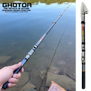 Vara de Pesca Telescópica Portátil 1.5 a 3 metros Fibra de Carbono FRETE GRÁTIS - Jig Brasil