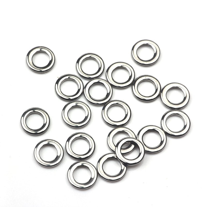 Solid Ring 50pcs em Aço INOX 304= FRETE GRÁTIS - Jig Brasil