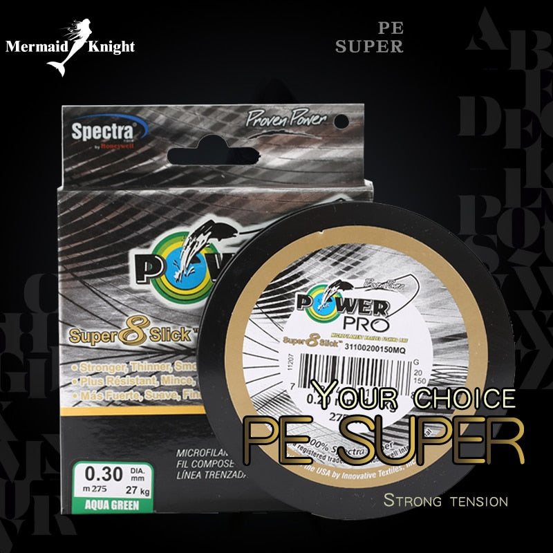 Fishing Line 275M PE 8 Braided for Sea POWER PRO Braided Fishing Line 300yds 20-80lb Super PE braided line Fishing - Jig Brasil