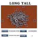 Split Ring 100pcs em Aço INOX 304= FRETE GRÁTIS - Jig Brasil