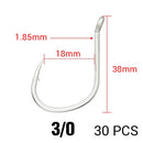 Anzol PIKE 30PCS 1/0 2/0 3/0 4/0 FRETE GRÁTIS - Jig Brasil