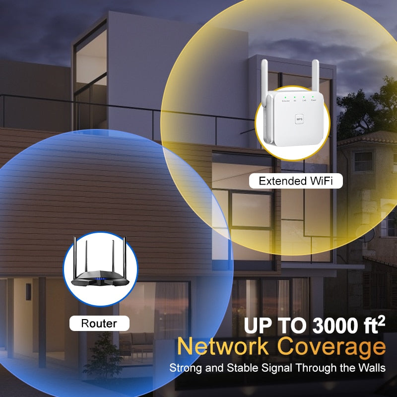 Repetidor WiFi 5G 1200 Mbps 2.4G Frequência FRETE GRÀTIS - Jig Brasil