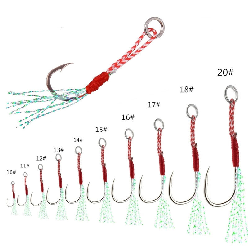 Assist. Hook 10 Unidades FRETE GRÁTIS - Jig Brasil