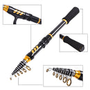 Vara de Pesca Telescópica Fibra de Carbono 1.5-2.4metros= FRETE GRÁTIS - Jig Brasil