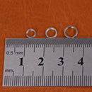 Split Ring 100pcs em Aço INOX 304= FRETE GRÁTIS - Jig Brasil