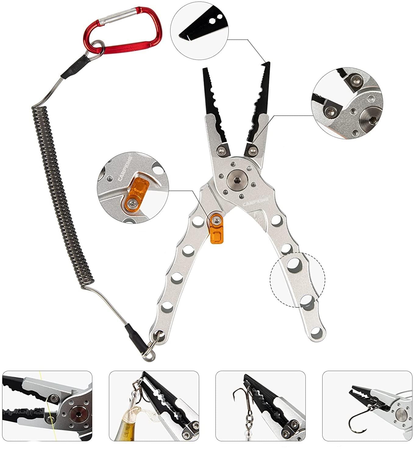 Alicate de Pesca Fish Grip e Tesoura em Titânio Kit = FRETE GRÀTIS - Jig Brasil