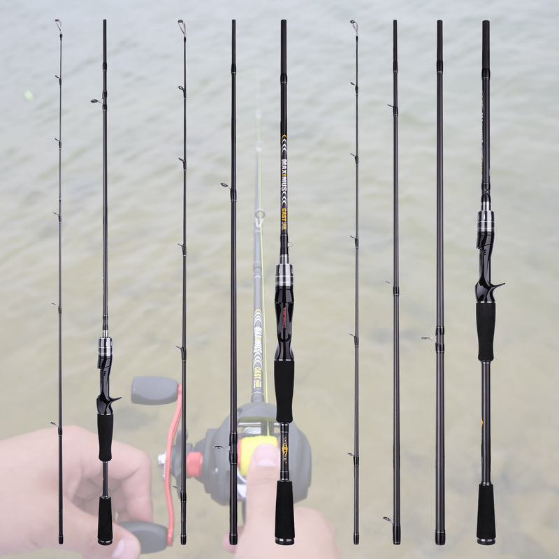 MIFINE Baitcasting Lure Fishing Rod 1.68m 1.8m 2.1m 2.4m 2.7m 3.0m Carbon Casting FUJI Guide travel lure Rod 3-50g ML/M/MH - Jig Brasil