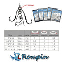 Solid Ring 50pcs em Aço INOX 304= FRETE GRÁTIS - Jig Brasil