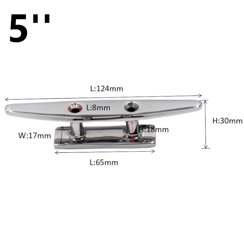 Cunho de Amarração para Barco em Aço Inox 316 FRETE GRÁTIS - Jig Brasil