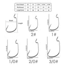 Anzol OffSet Anti-Enrosco Jig Brasil Box com 50 Unidades FRETE GRÁTIS - Jig Brasil