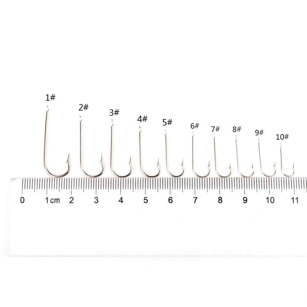 Anzol Patinha de Aço Carbono 1 # a 10 # Caixa com 100 Peças FRETE GRÁTIS - Jig Brasil
