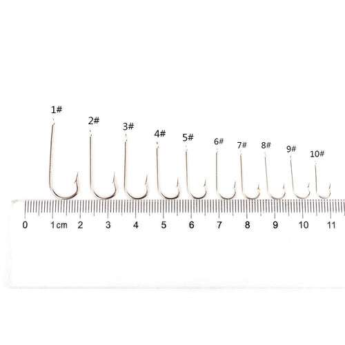 Anzol Patinha de Aço Carbono 1 # a 10 # Caixa com 100 Peças FRETE GRÁTIS - Jig Brasil