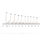 Anzol Patinha de Aço Carbono 1 # a 10 # Caixa com 100 Peças FRETE GRÁTIS