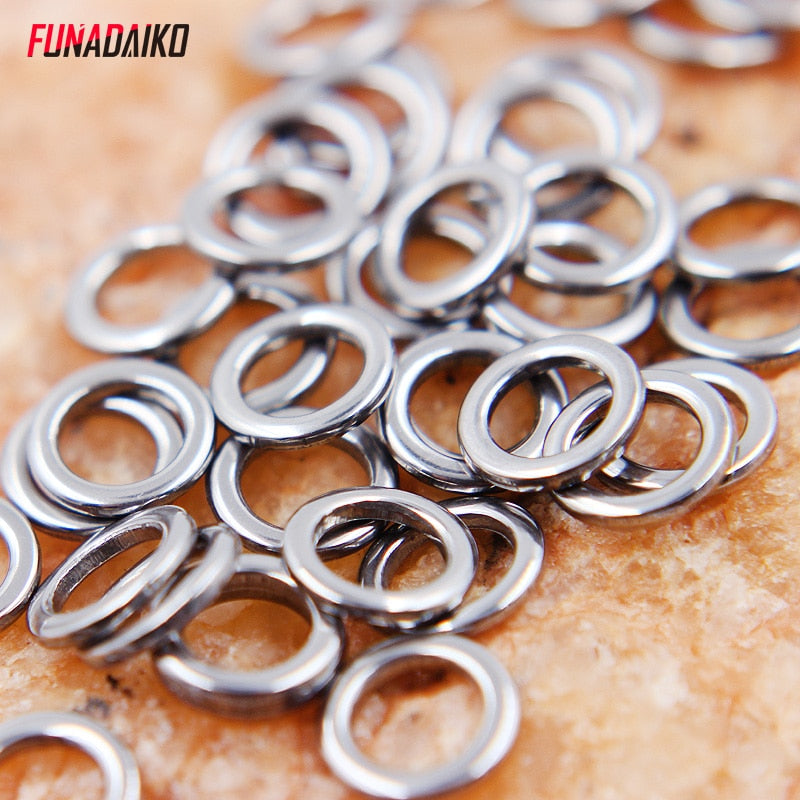 Solid Ring em Aço Inox 20 Peças 304= FRETE GRÁTIS - Jig Brasil