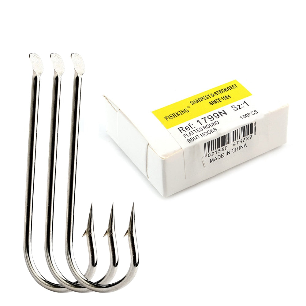 Anzol Patinha de Aço Carbono 1 # a 10 # Caixa com 100 Peças FRETE GRÁTIS - Jig Brasil