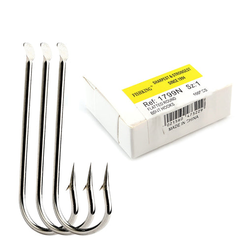 Anzol Patinha de Aço Carbono 1 # a 10 # Caixa com 100 Peças FRETE GRÁTIS - Jig Brasil