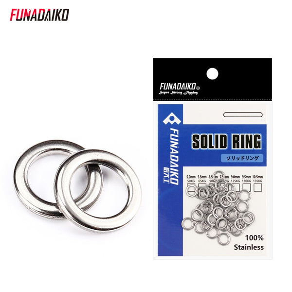 Solid Ring em Aço Inox 20 Peças 304= FRETE GRÁTIS - Jig Brasil