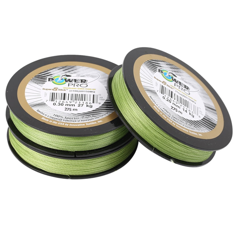 Fishing Line 275M PE 8 Braided for Sea POWER PRO Braided Fishing Line 300yds 20-80lb Super PE braided line Fishing - Jig Brasil