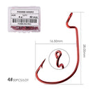 Anzol OffSet Anti-Enrosco Jig Brasil Box com 50 Unidades FRETE GRÁTIS - Jig Brasil