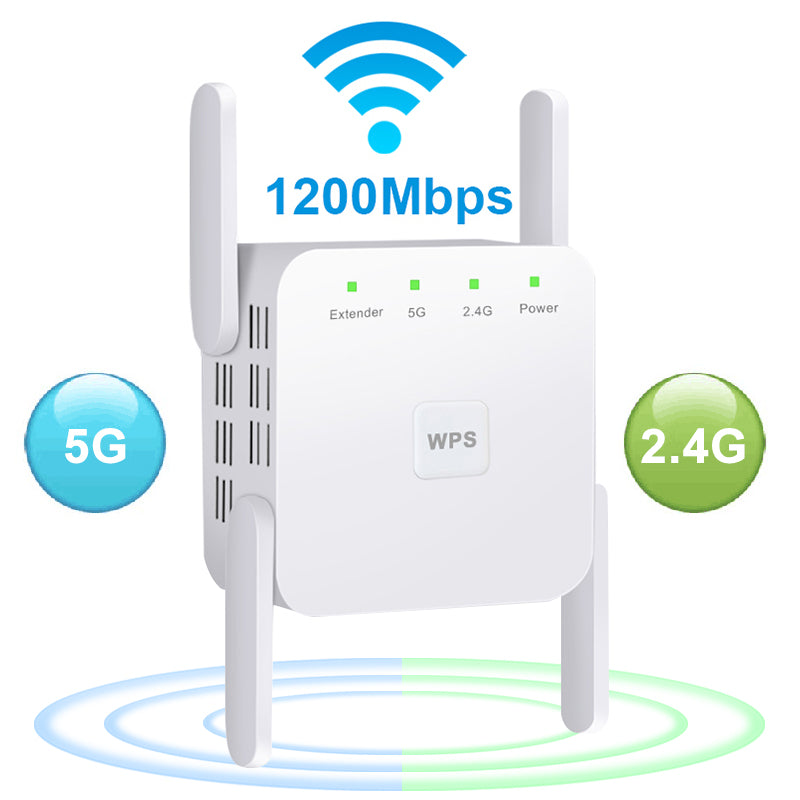 Repetidor WiFi 5G 1200 Mbps 2.4G Frequência FRETE GRÀTIS - Jig Brasil