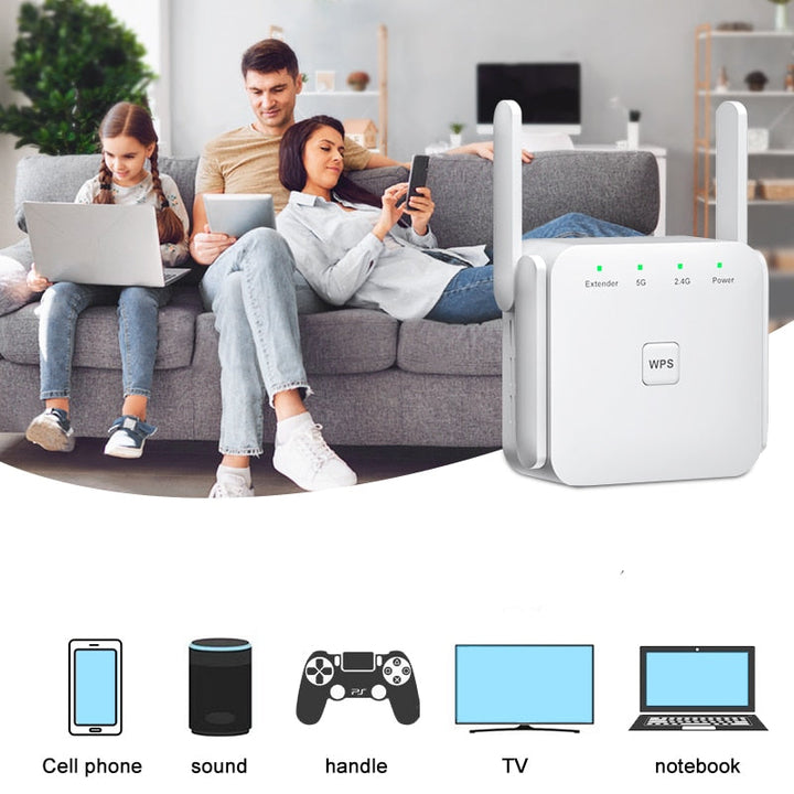 Repetidor WiFi 5G 1200 Mbps 2.4G Frequência FRETE GRÀTIS - Jig Brasil