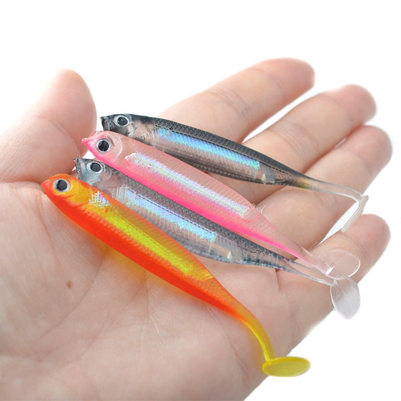 Isca Artificial Lambari Shad 8 Peças Ultra Macia FRETE GRÁTIS - Jig Brasil