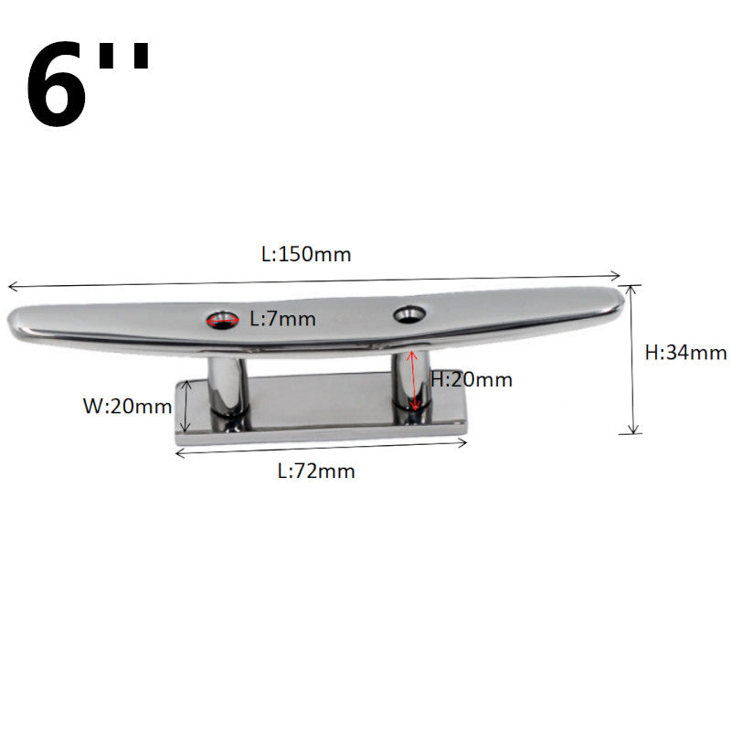 Cunho de Amarração para Barco em Aço Inox 316 FRETE GRÁTIS - Jig Brasil