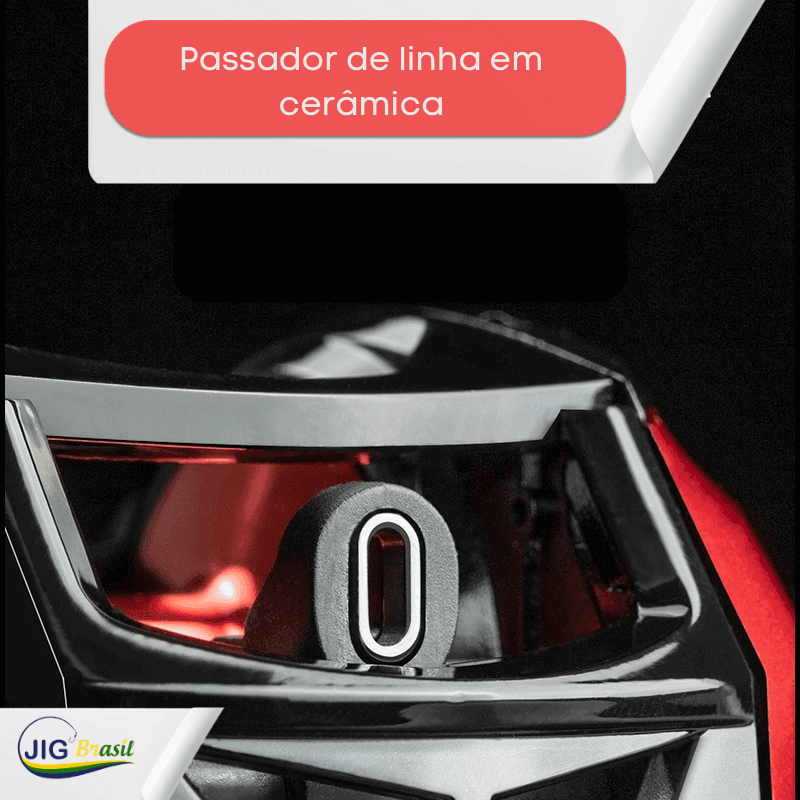 Carretilha AE-2000 com 13+1Rolamentos em aço Inox, Relação de recolhimento de 7.2:1 FRETE GRÁTIS - Jig Brasil
