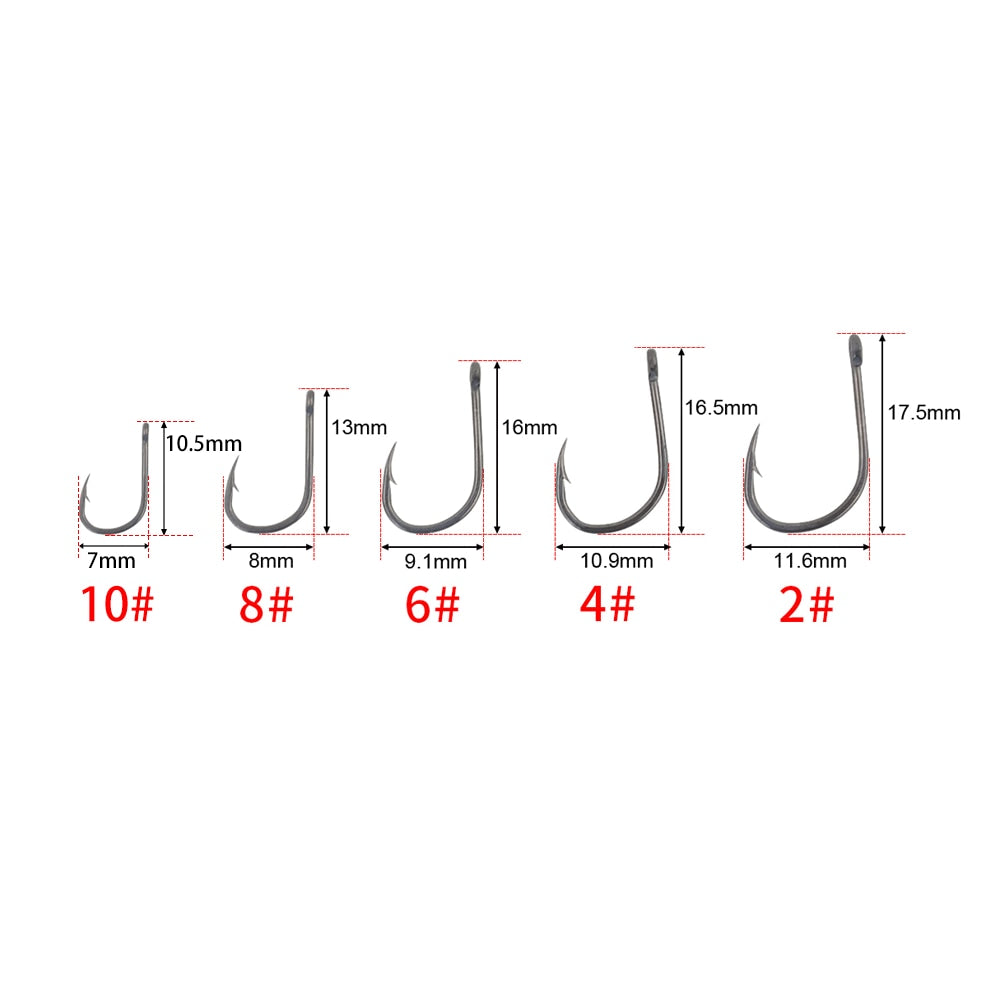 Anzol Japonês Hirisi 50 PCS Aço Carbono 8001 - Jig Brasil