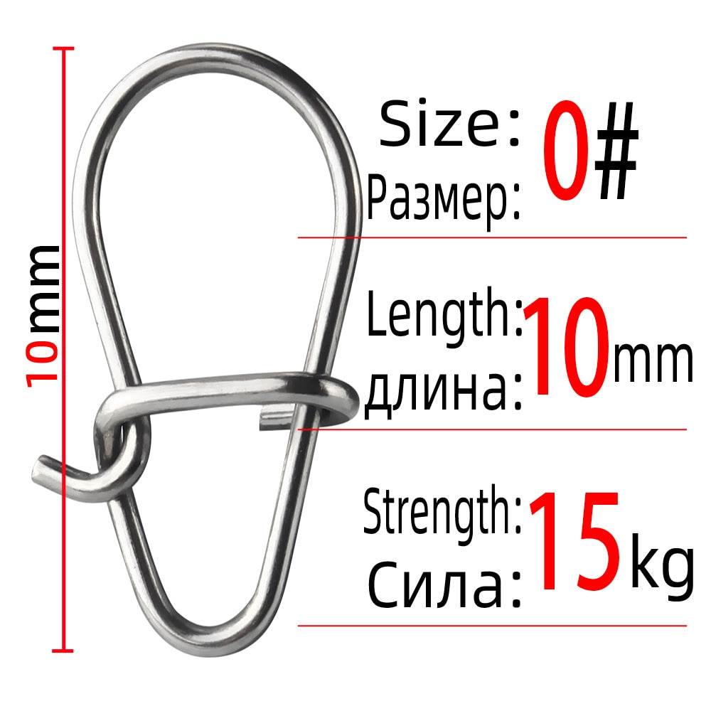 Snap em Aço Inox 304 100pcs 00 a 3# FRETE GRÁTIS - Jig Brasil