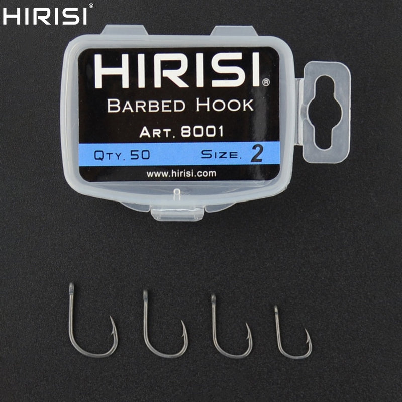 Anzol Japonês Hirisi 50 PCS Aço Carbono 8001 - Jig Brasil