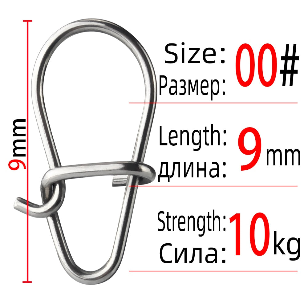 Snap em Aço Inox 304 100pcs 00 a 3# FRETE GRÁTIS - Jig Brasil