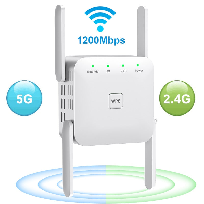 Repetidor WiFi 5G 1200 Mbps 2.4G Frequência FRETE GRÀTIS - Jig Brasil