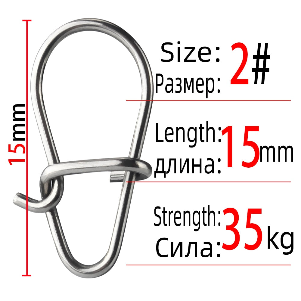 Snap em Aço Inox 304 100pcs 00 a 3# FRETE GRÁTIS - Jig Brasil